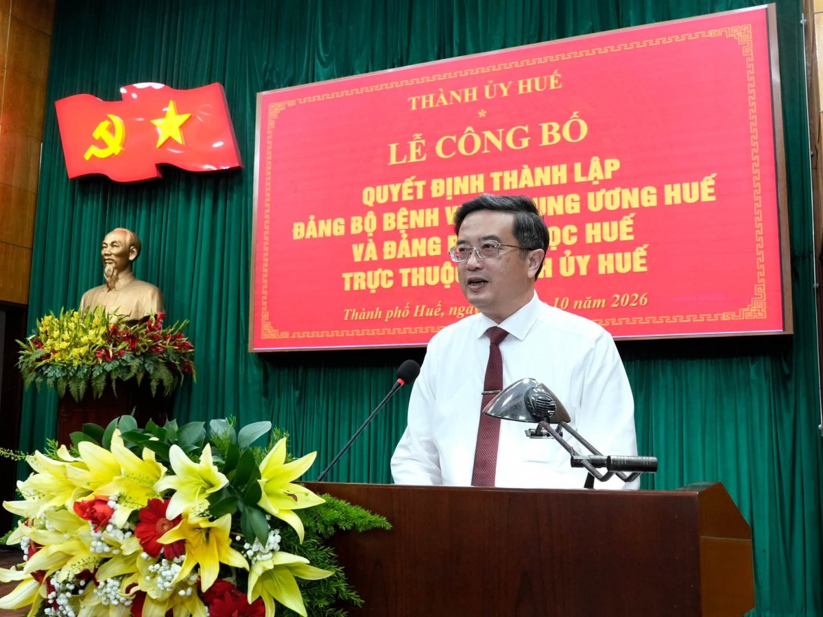 Thành lập 2 Đảng bộ trực thuộc Thành ủy Huế, hướng tới phát triển bền vững
