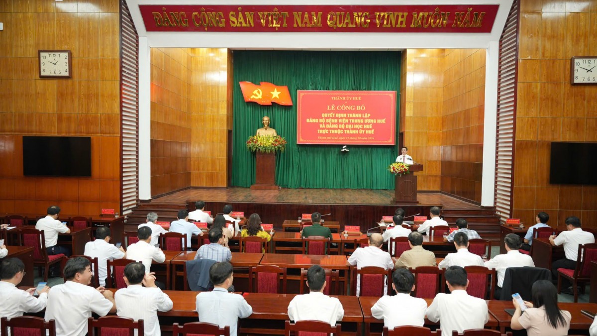 Thành lập 2 Đảng bộ trực thuộc Thành ủy Huế, hướng tới phát triển bền vững