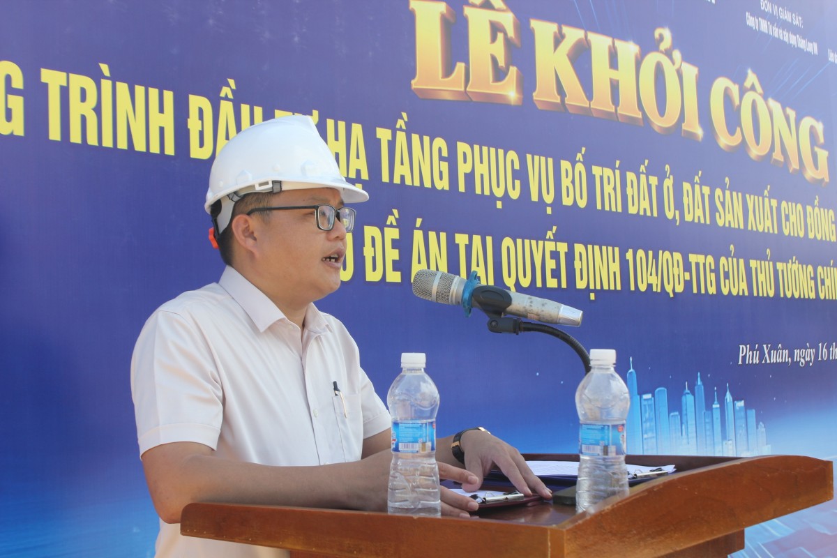 Xã Phú Xuân tổ chức Lễ khởi công Dự án bố trí đất ở, đất sản xuất cho đồng bào dân tộc thiểu số