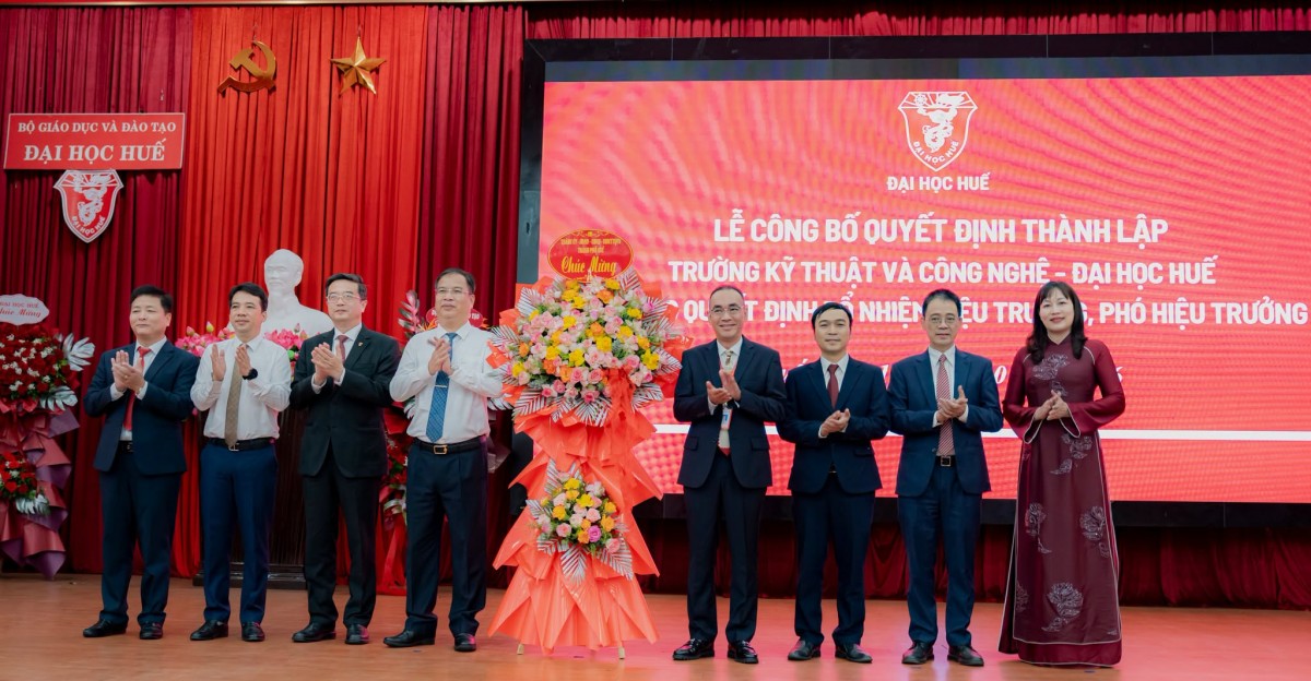 Thành lập Trường Kỹ thuật và Công nghệ - ĐH Huế, thúc đẩy đổi mới sáng tạo