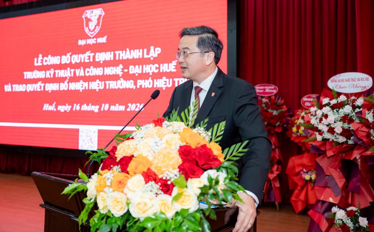 Thành lập Trường Kỹ thuật và Công nghệ - ĐH Huế, thúc đẩy đổi mới sáng tạo