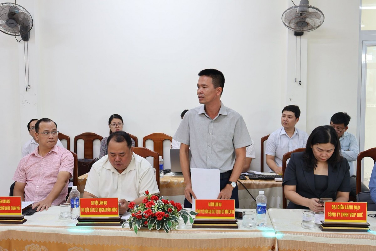 Tp. Huế tăng cường phối hợp, đẩy nhanh giải phóng mặt bằng Dự án KCN VSIP
