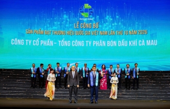 Phân Bón Cà Mau: 15 năm một hành trình - tự hào 7 lần liên tiếp đạt Thương hiệu Quốc gia