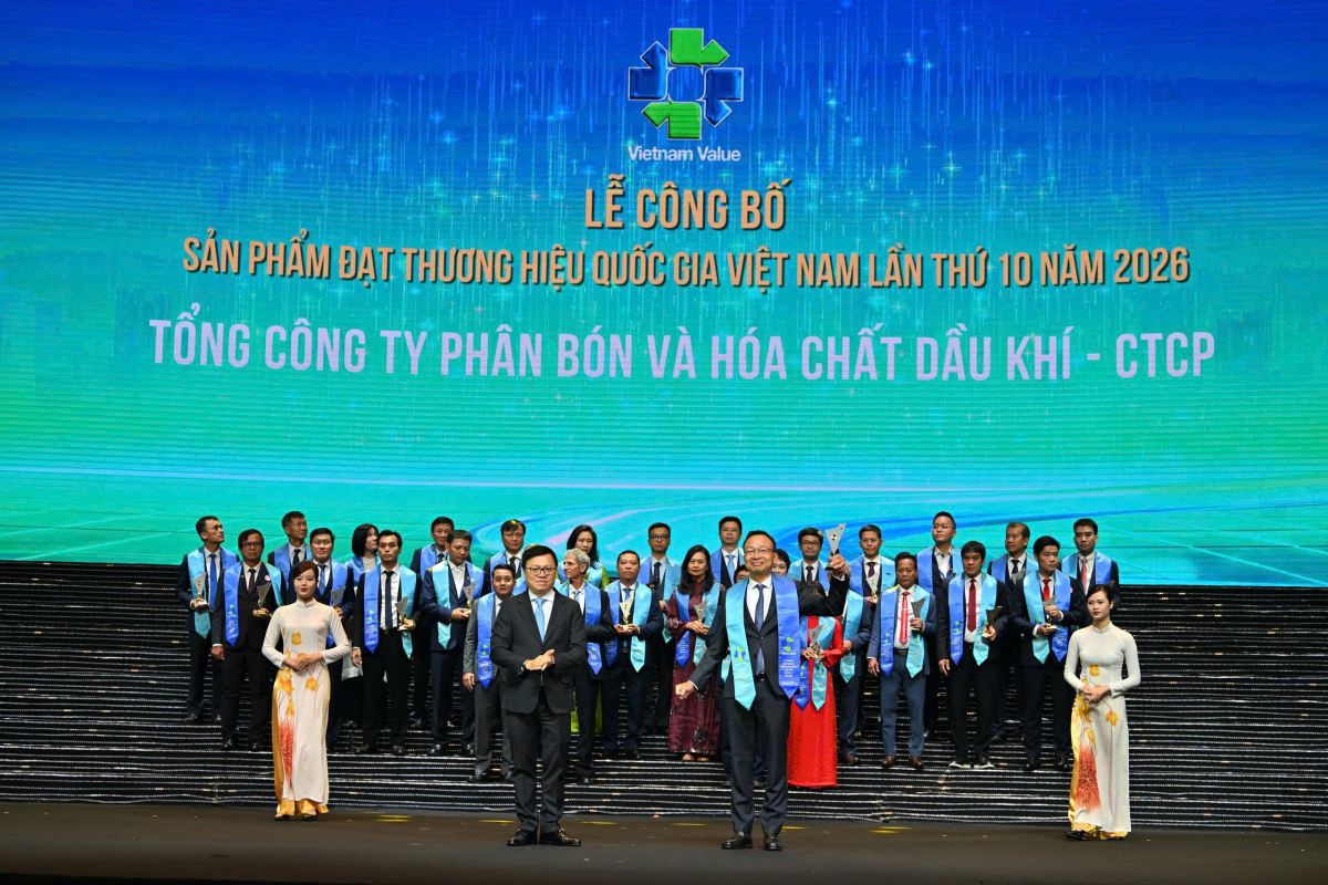 PVFCCo – Phú Mỹ lần thứ 7 liên tiếp đạt Thương hiệu quốc gia Việt Nam