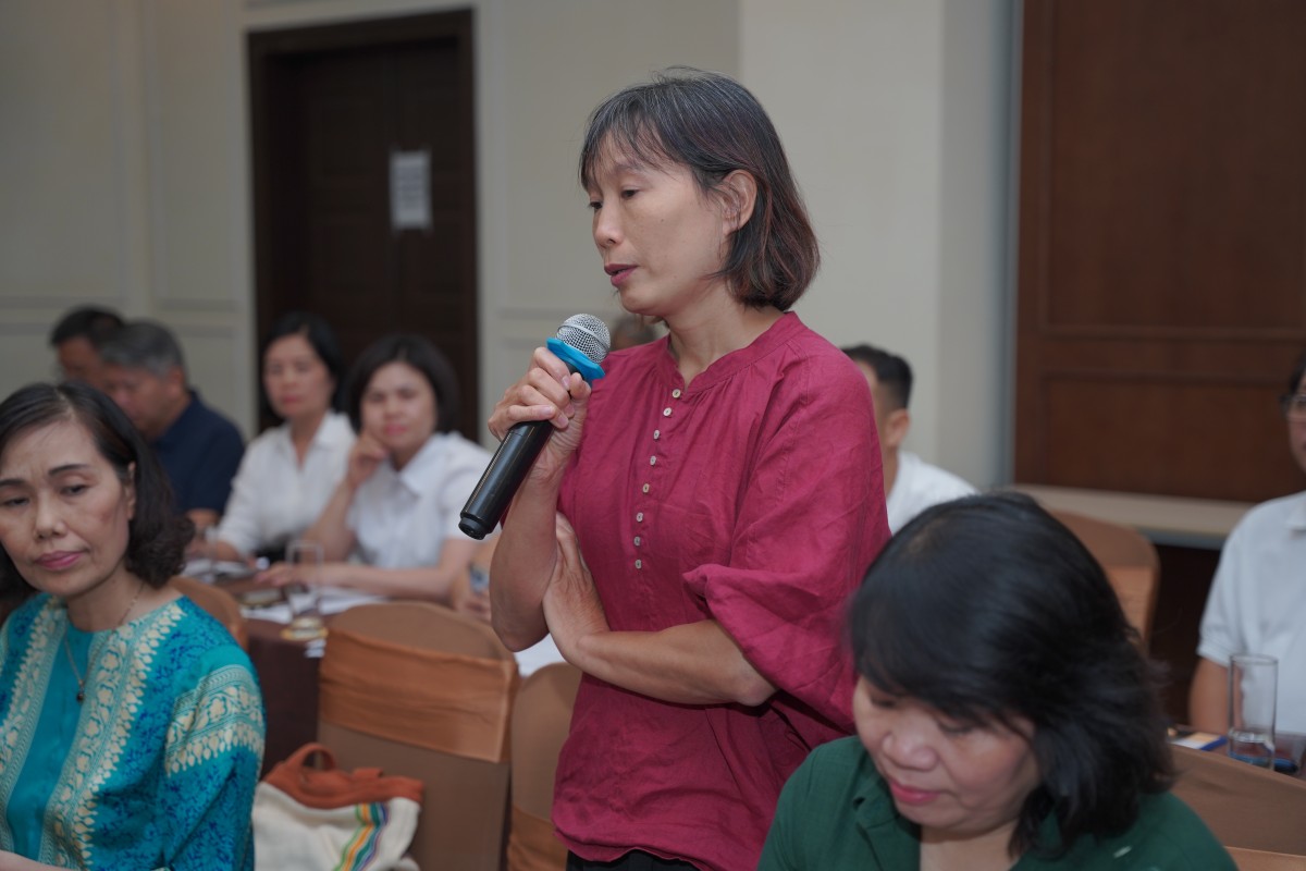 Bà Đặng Thị Thúy, Quản lý Dự án KVP, đại diện Hiệp hội Nông nghiệp Hữu cơ Đức - Naturland tại Việt Nam