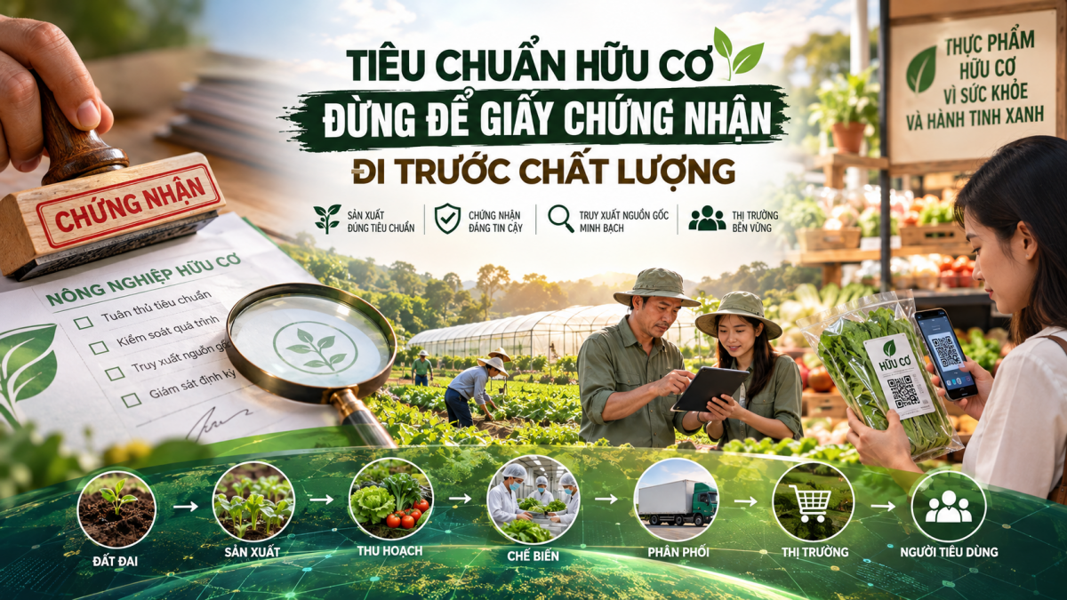 Tiêu chuẩn hữu cơ – Bài 2: Đừng để giấy chứng nhận đi trước chất lượng