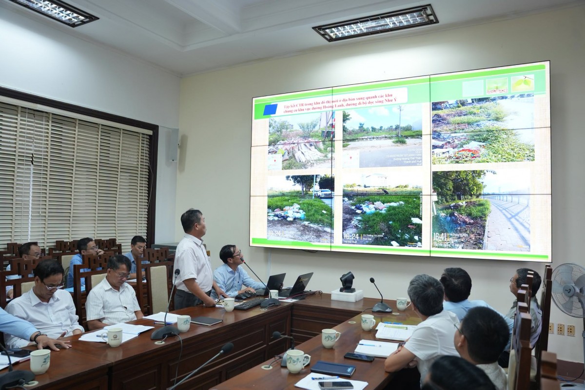 Phó Chủ tịch Thường trực UBND thành phố Hoàng Hải Minh chỉ đạo nâng cao hiệu quả quản lý chất thải, xử lý điểm đen môi trường, hướng tới thành phố Huế xanh, sạch, sáng và phát triển bền vững.