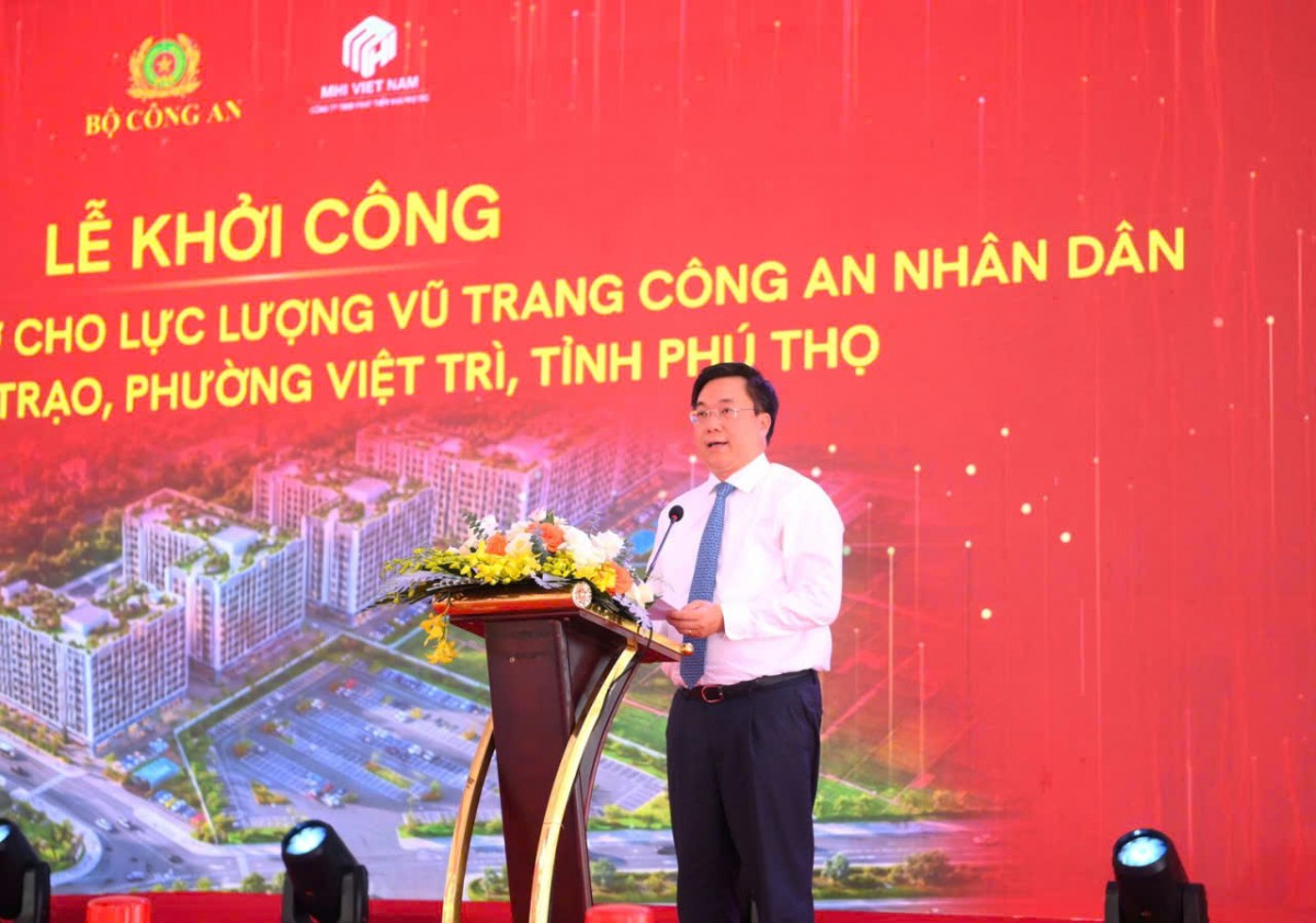 Phú Thọ: Khởi công dự án nhà ở gần 1.700 tỷ đồng cho lực lượng Công an nhân dân