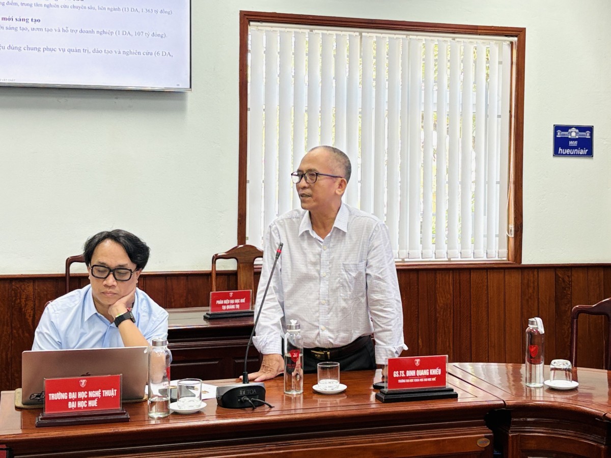 Bộ GD&ĐT khảo sát Đại học Huế về đại học tinh hoa, nguồn nhân lực chất lượng cao và hợp tác quốc tế.