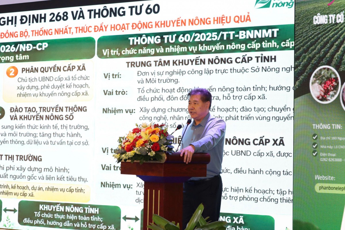Đắk Lắk tháo gỡ khó khăn để nâng cao hiệu quả công tác khuyến nông tại địa phương 2 cấp