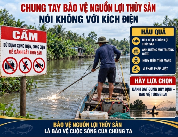 Khai thác thủy sản bằng kích điện, hiểm họa từ cách đánh bắt tận thu