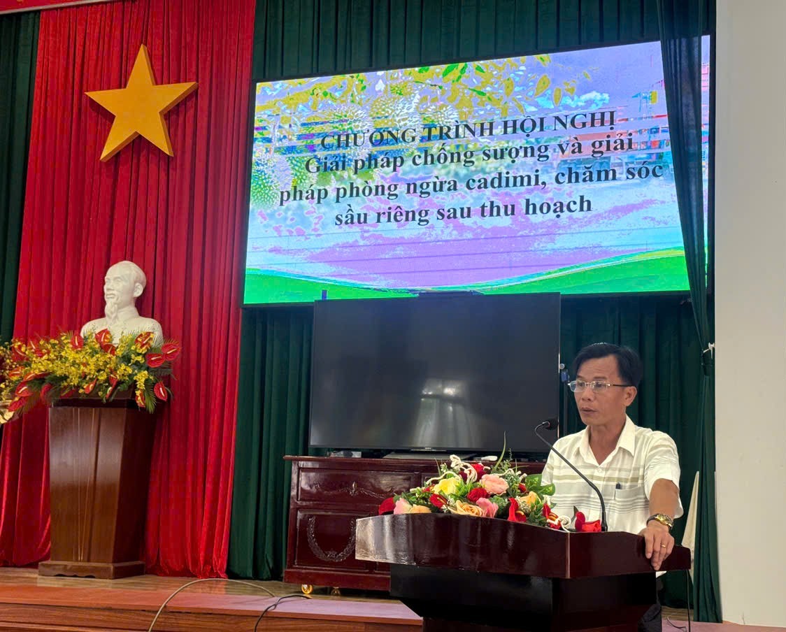 Đắk Lắk tập huấn chống sượng, phòng ngừa cadimi, nâng cao chất lượng sầu riêng bền vững
