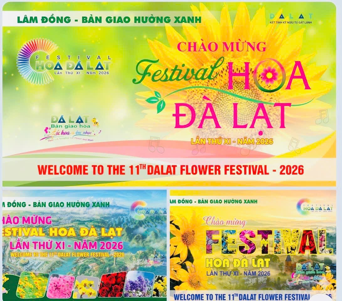 Triển khai bộ nhận diện Festival Hoa Đà Lạt lần thứ XI – năm 2026