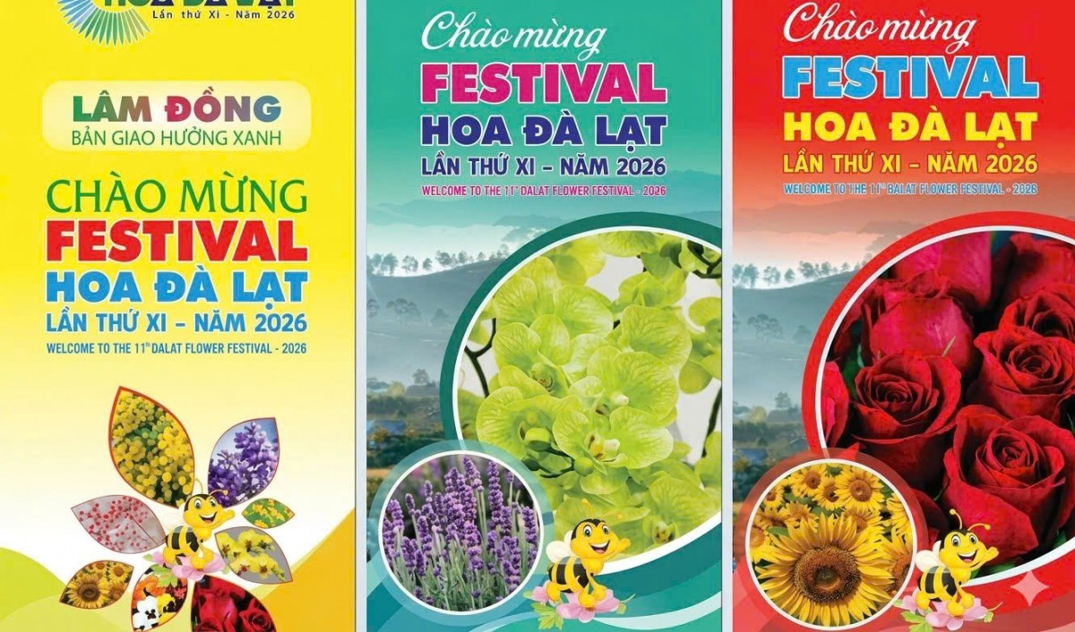 Triển khai bộ nhận diện Festival Hoa Đà Lạt lần thứ XI – năm 2026