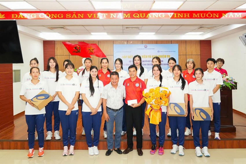Bóng chuyền nữ Cảng Hải Phòng quyết tâm đạt thành tích cao tại Vòng chung kết hạng A năm 2026.