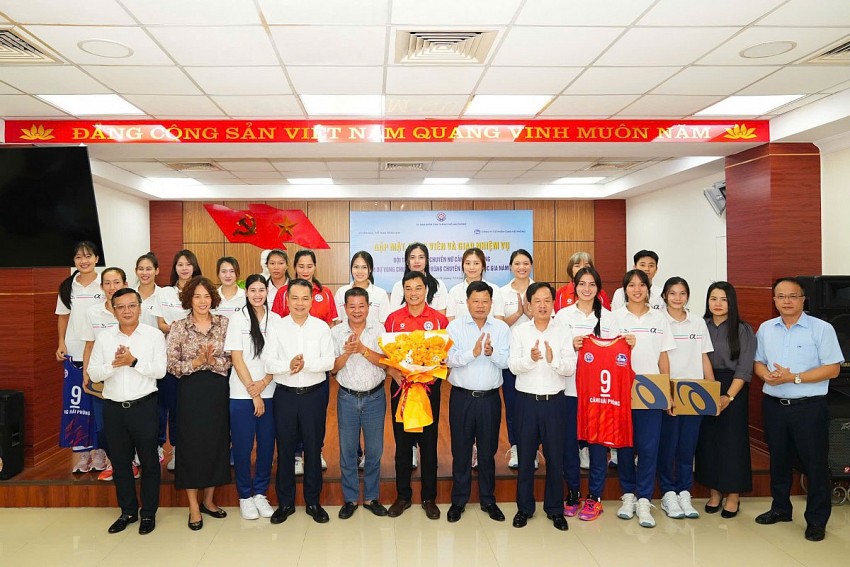 Bóng chuyền nữ Cảng Hải Phòng quyết tâm đạt thành tích cao tại Vòng chung kết hạng A năm 2026.