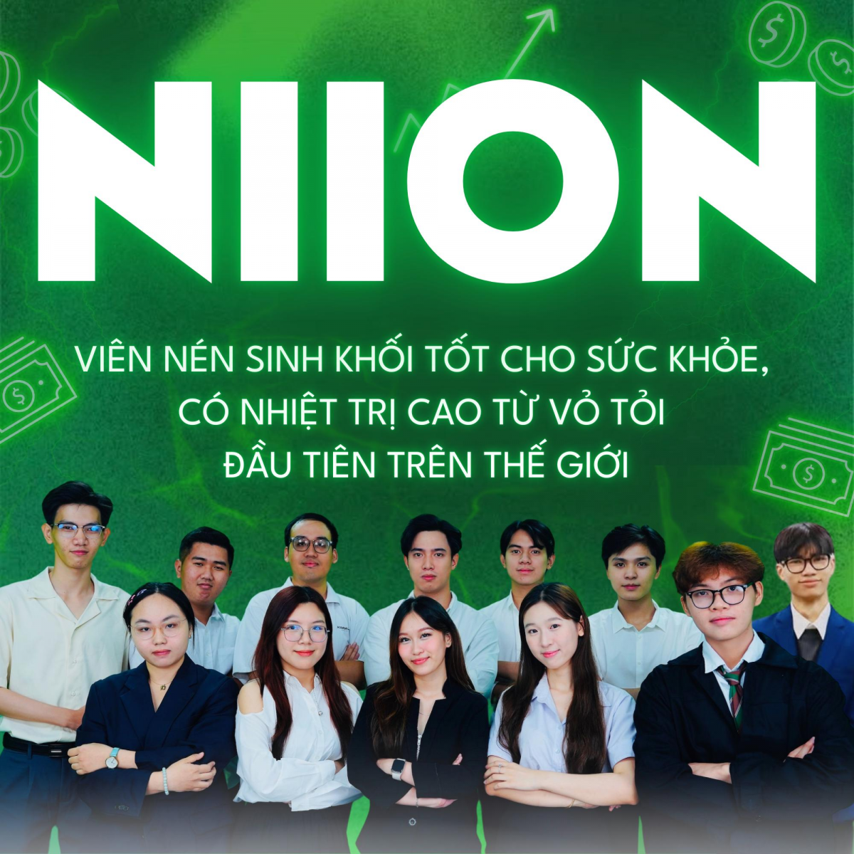 Viên nén từ vỏ tỏi của NIION: Biến phụ phẩm nông nghiệp thành năng lượng xanh