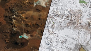 Tuyết phủ trắng sa mạc Atacama, cảnh tượng hiếm gặp ở miền Bắc Chile